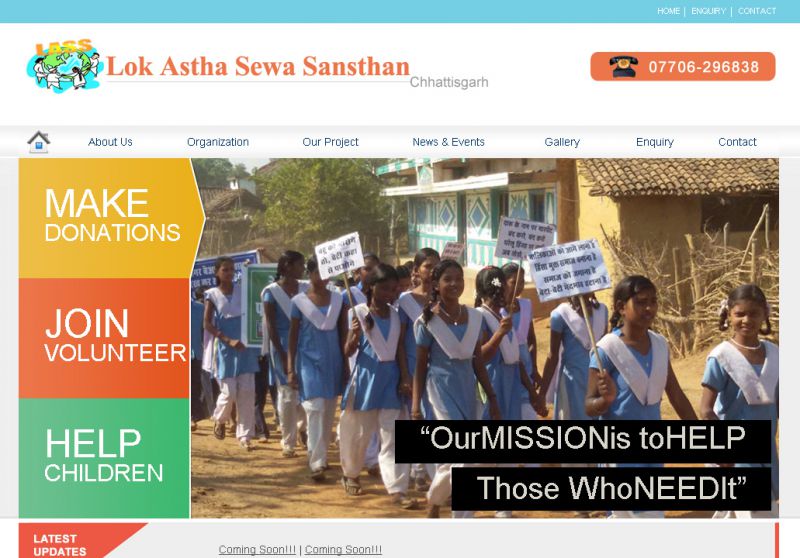 Lok Astha Sewa Sansthan, Web Designing Company in Raipur Chhattisgarh