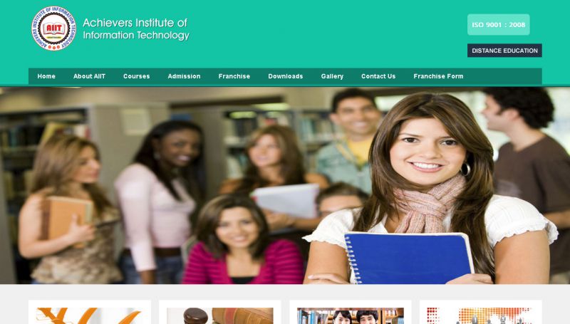 Achievers Institute of Information Technology, website company design in raipur