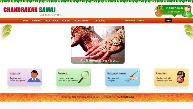 Chandrakar Samaj  Matrimonial, Web Designing Company in Raipur Chhattisgarh