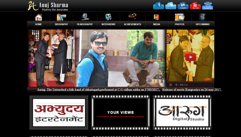 Anuj Sharma, website company design in raipur