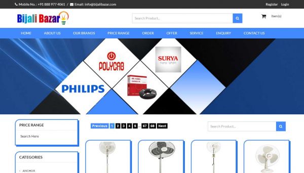 Bijali Bazar, website company design in raipur