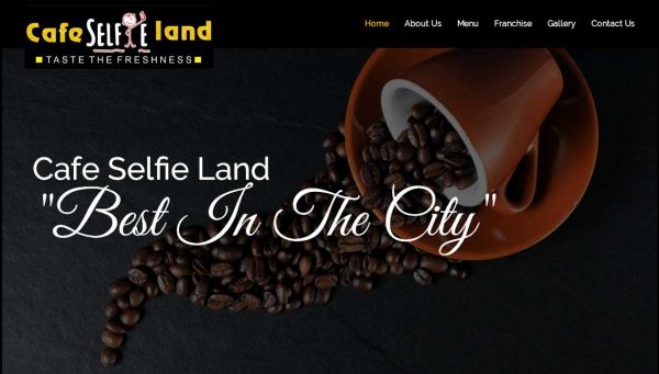Cafe Selfie Land, Web Design Company in Raipur Chhattisgarh