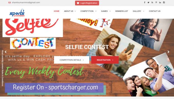 Sports Charger, Web Designing Company in Raipur Chhattisgarh