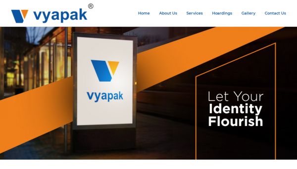 Vyapak   Advertisment , website company design in raipur