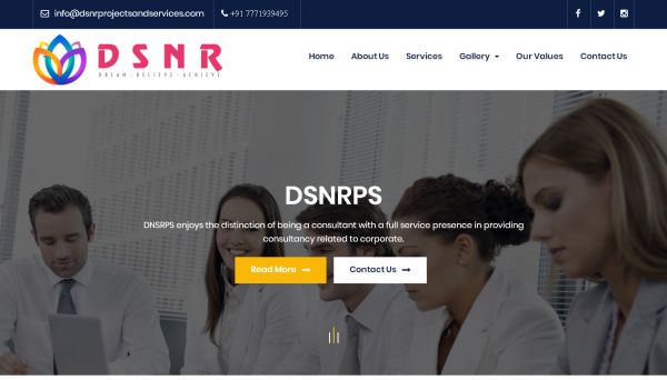 DSNR Projects & Services Pvt. Ltd., website company design in raipur