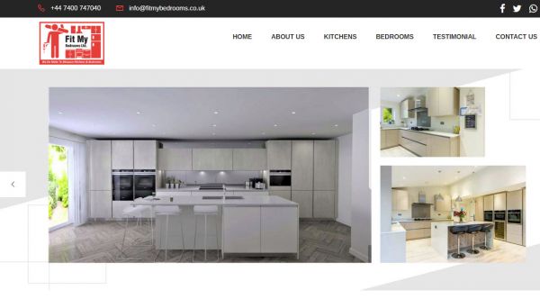 Fit My Bedrooms Ltd, website company design in raipur