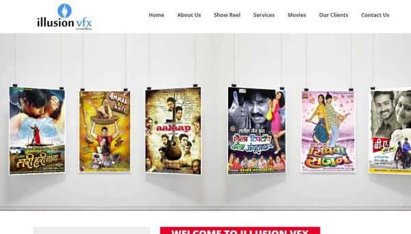 illusion VFX, website company design in raipur
