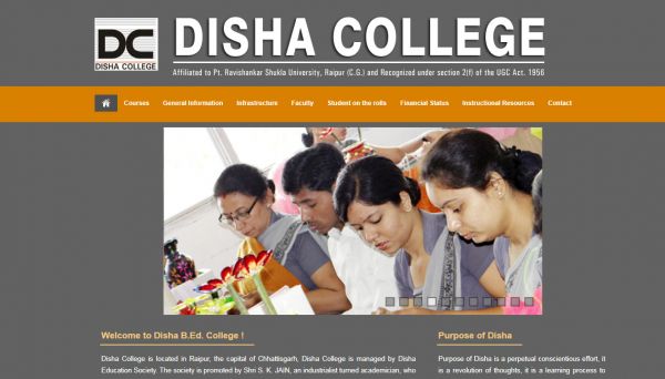 Disha B.Ed. College Raipur, Web Designing Company in Raipur Chhattisgarh