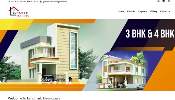 Landmark Developers , Web Designing Company in Raipur Chhattisgarh