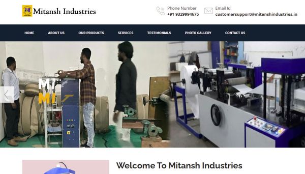Mitansh Industries, Web Designing Company in Raipur Chhattisgarh