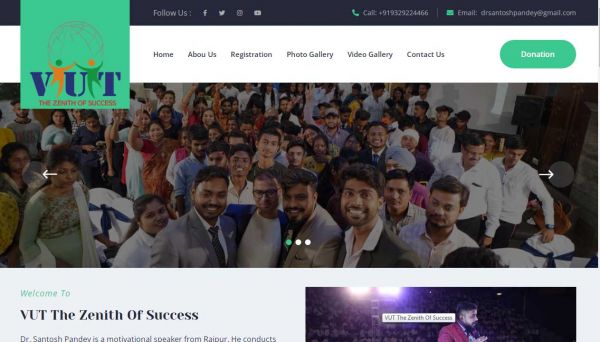 VUT The Zenith Of Success, Web Designing Company in Raipur Chhattisgarh