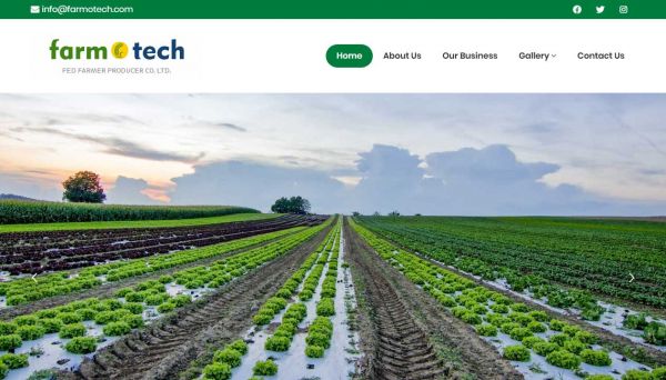 Farmotech, website company design in raipur