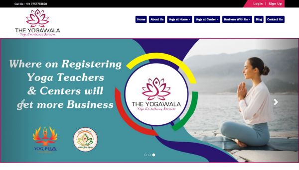 The Yoga Wala, website company design in raipur