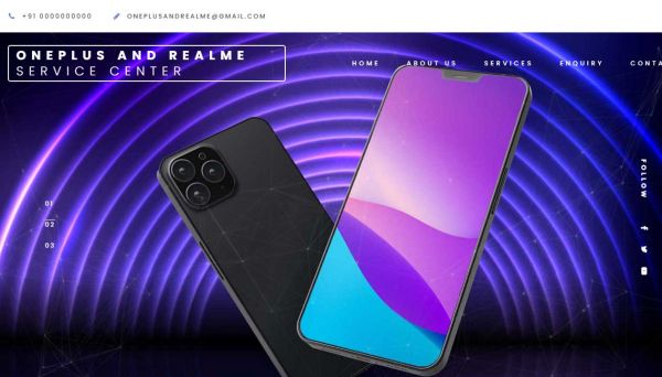  ONEPLUS AND REALME SERVICE CENTER, website company design in raipur