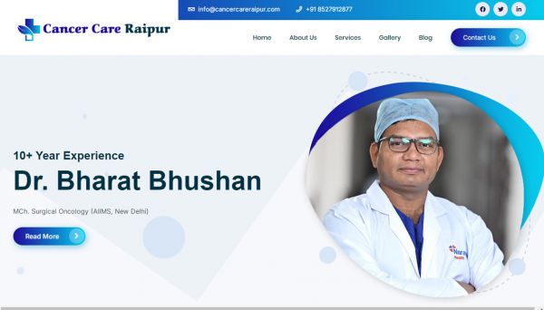 Cancer Care Raipur, website company design in raipur